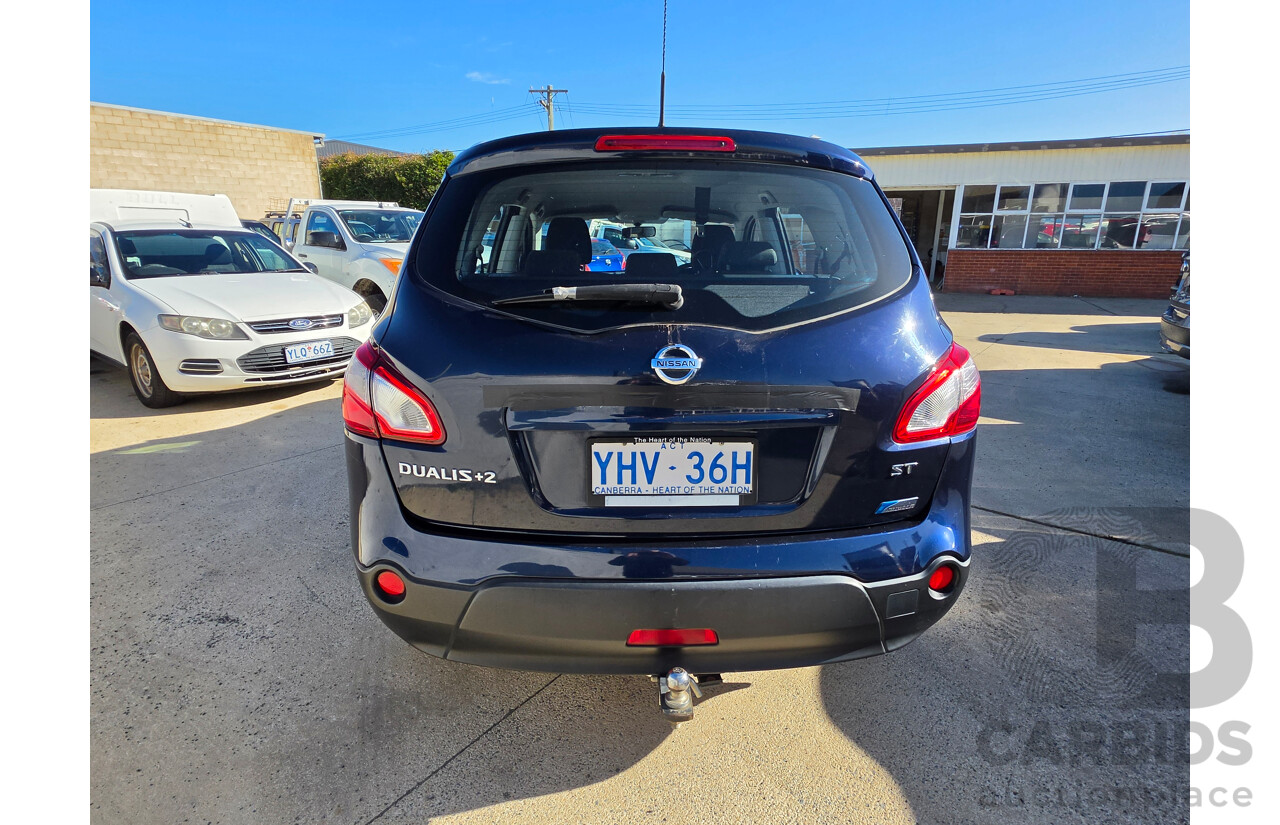 08/2010 Nissan Dualis +2 ST J10 SERIES II 4d Wagon Blue2.0L