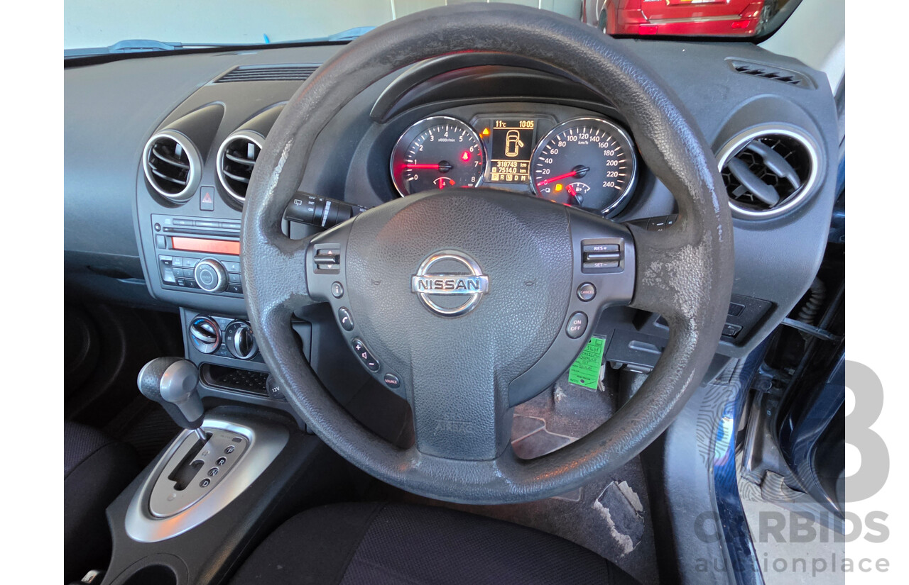 08/2010 Nissan Dualis +2 ST J10 SERIES II 4d Wagon Blue2.0L