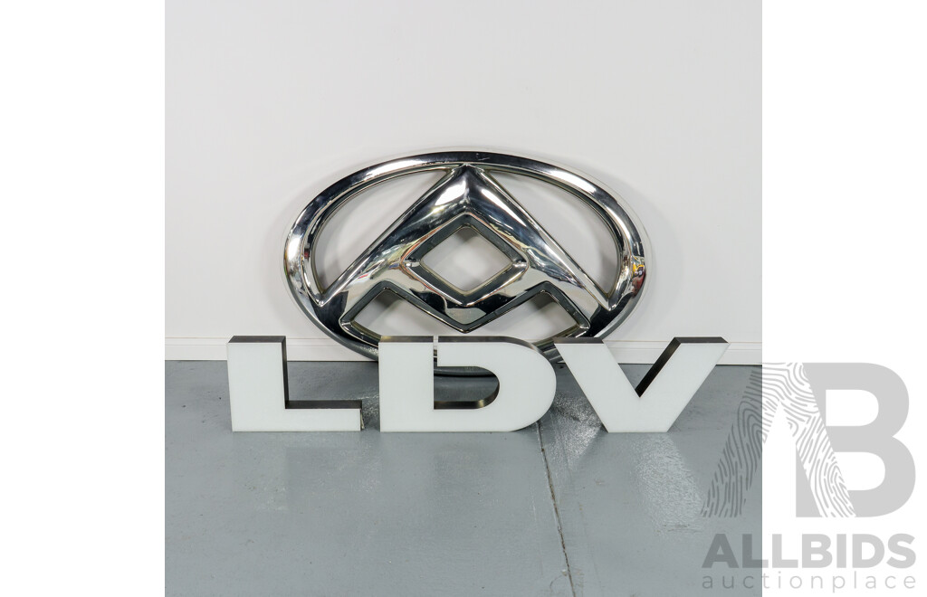 Perspex LDV Sign and Emblem