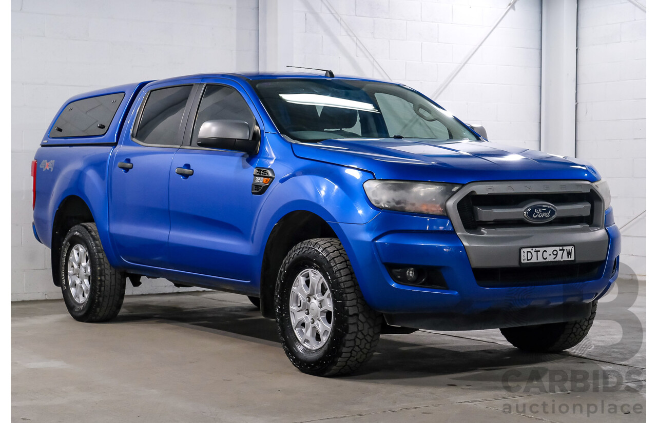 10/2017 Ford Ranger XLS (4x4) PX MKII (MY17 Update) Dual Cab Utility Performance Blue Metallic Turbo Diesel 3.2L