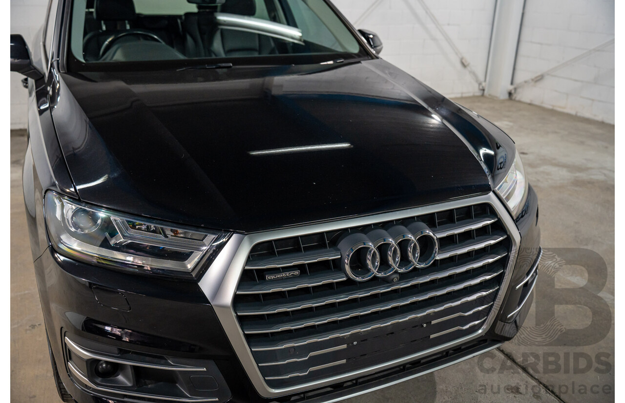09/2017 Audi Q7 3.0 TDI Quattro AWD 4M MY17 4d Wagon Ocra Black Metallic Turbo Diesel 3.0L - 7 Seater