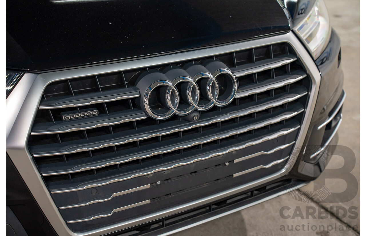 09/2017 Audi Q7 3.0 TDI Quattro AWD 4M MY17 4d Wagon Ocra Black Metallic Turbo Diesel 3.0L - 7 Seater