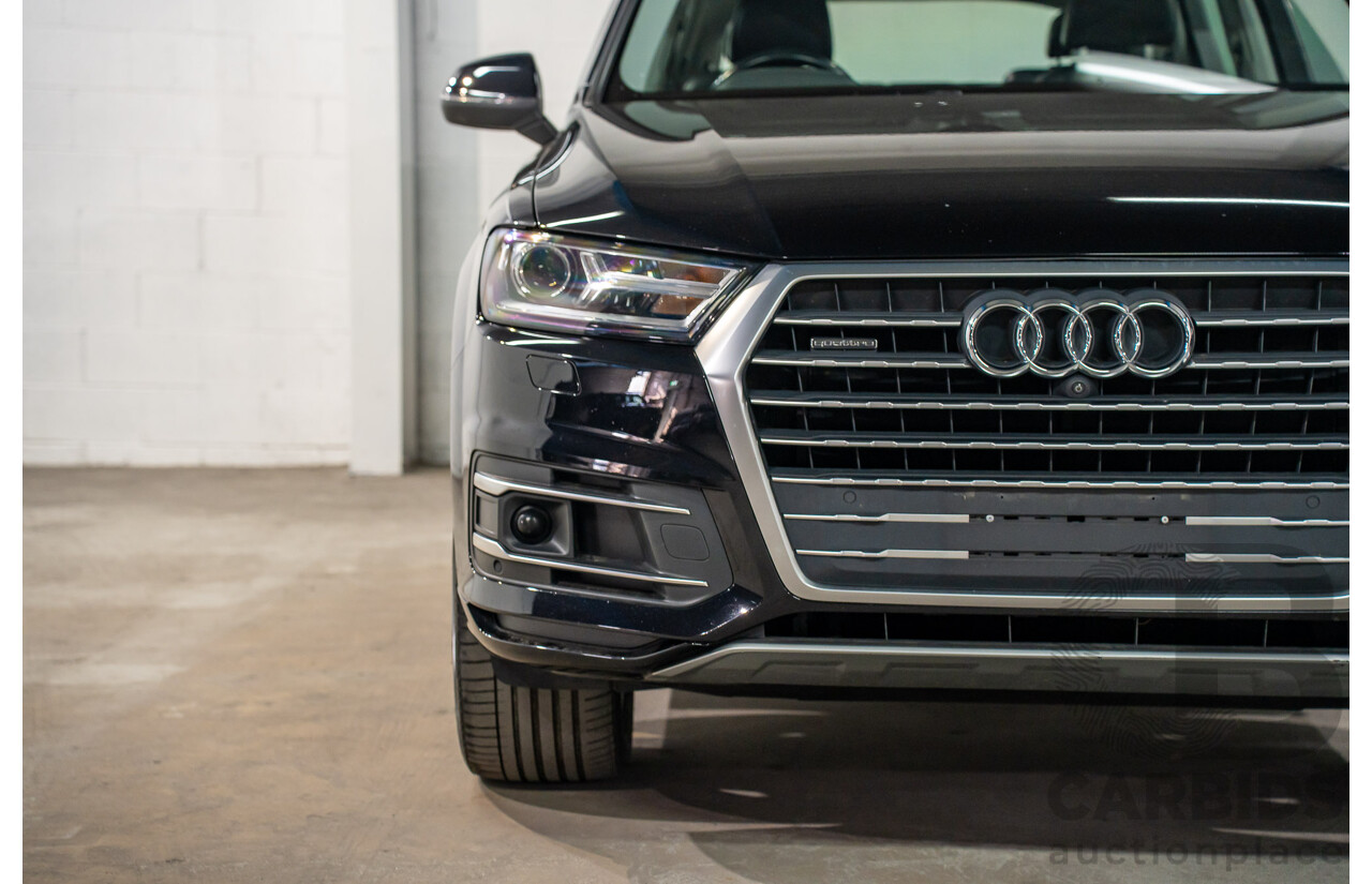 09/2017 Audi Q7 3.0 TDI Quattro AWD 4M MY17 4d Wagon Ocra Black Metallic Turbo Diesel 3.0L - 7 Seater