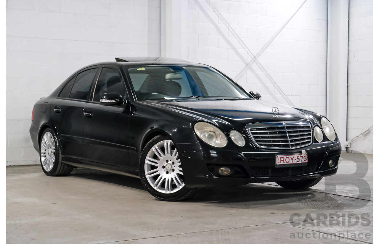 09/2008 Mercedes-Benz E280 CDI Avantgarde MY07 Upgrade 4D Sedan Black Turbo Diesel 3.0L