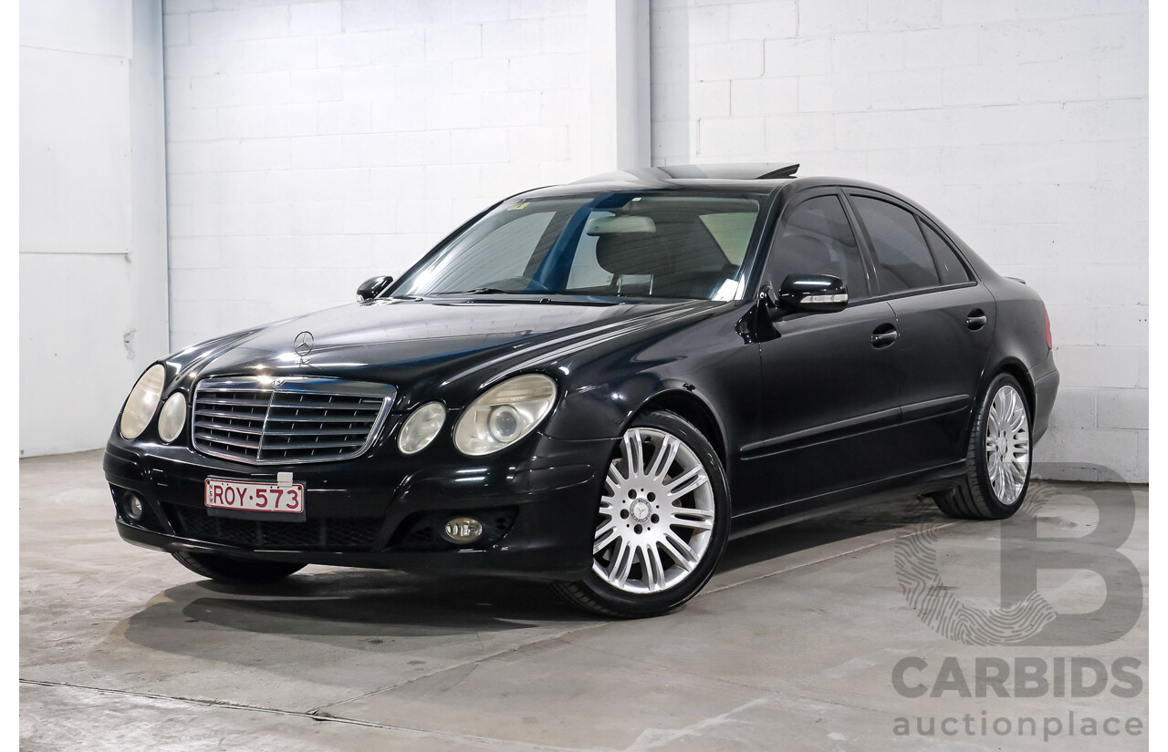 09/2008 Mercedes-Benz E280 CDI Avantgarde MY07 Upgrade 4D Sedan Black Turbo Diesel 3.0L