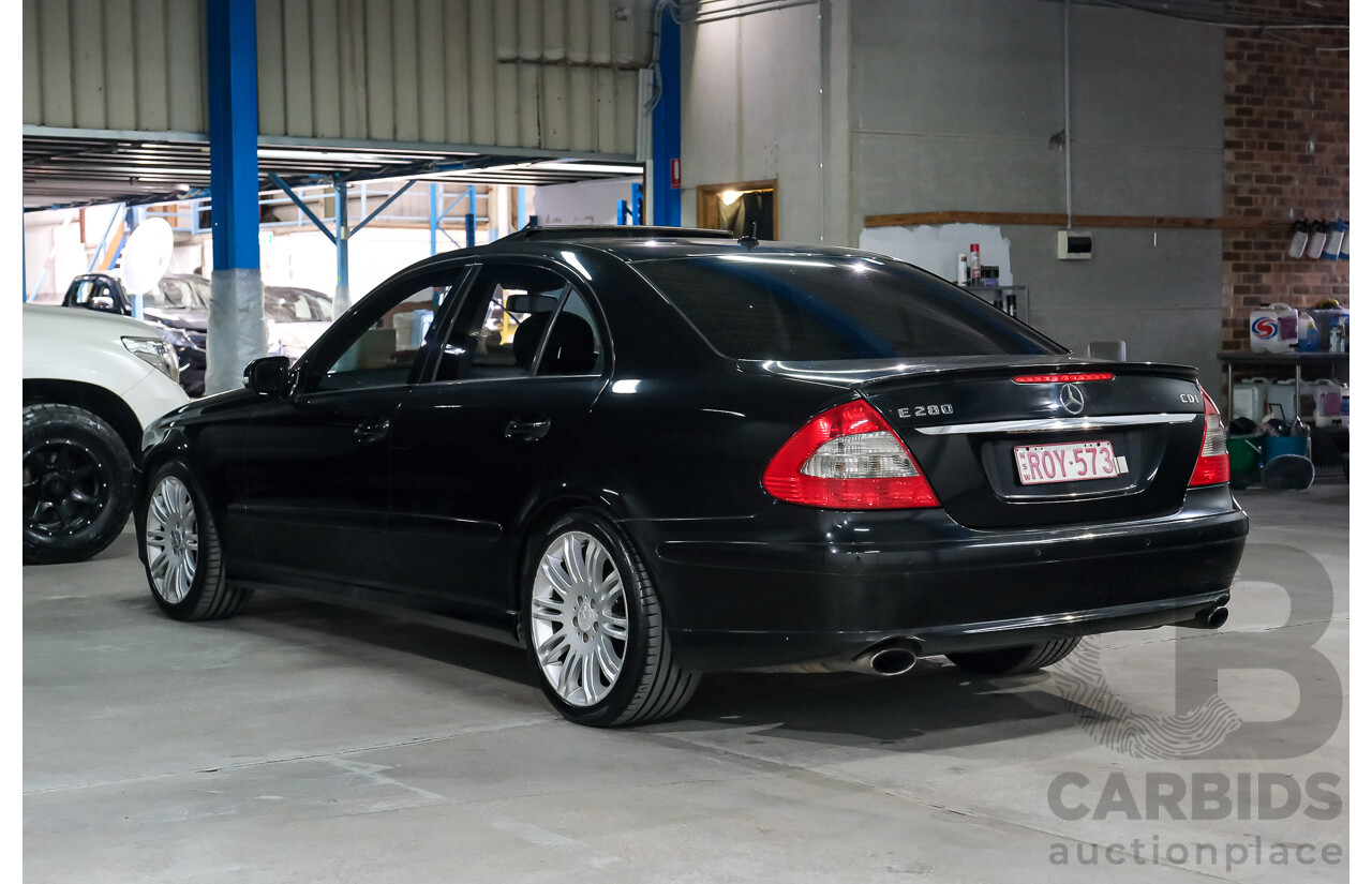 09/2008 Mercedes-Benz E280 CDI Avantgarde MY07 Upgrade 4D Sedan Black Turbo Diesel 3.0L