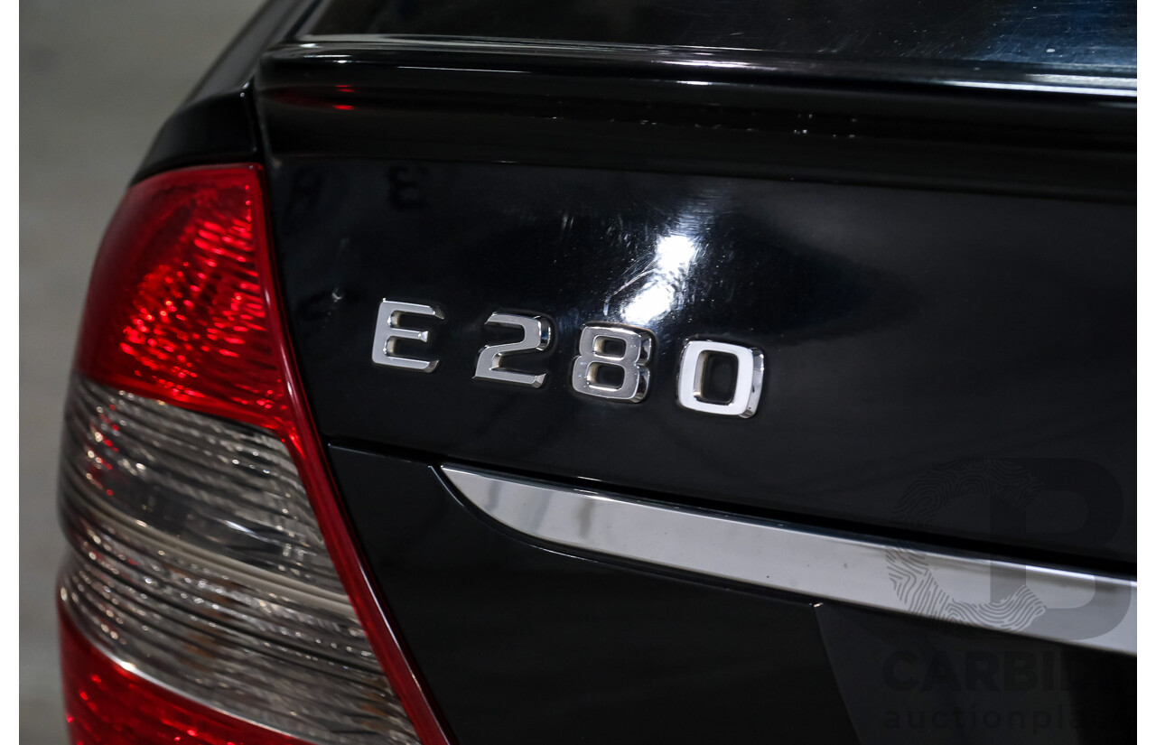09/2008 Mercedes-Benz E280 CDI Avantgarde MY07 Upgrade 4D Sedan Black Turbo Diesel 3.0L