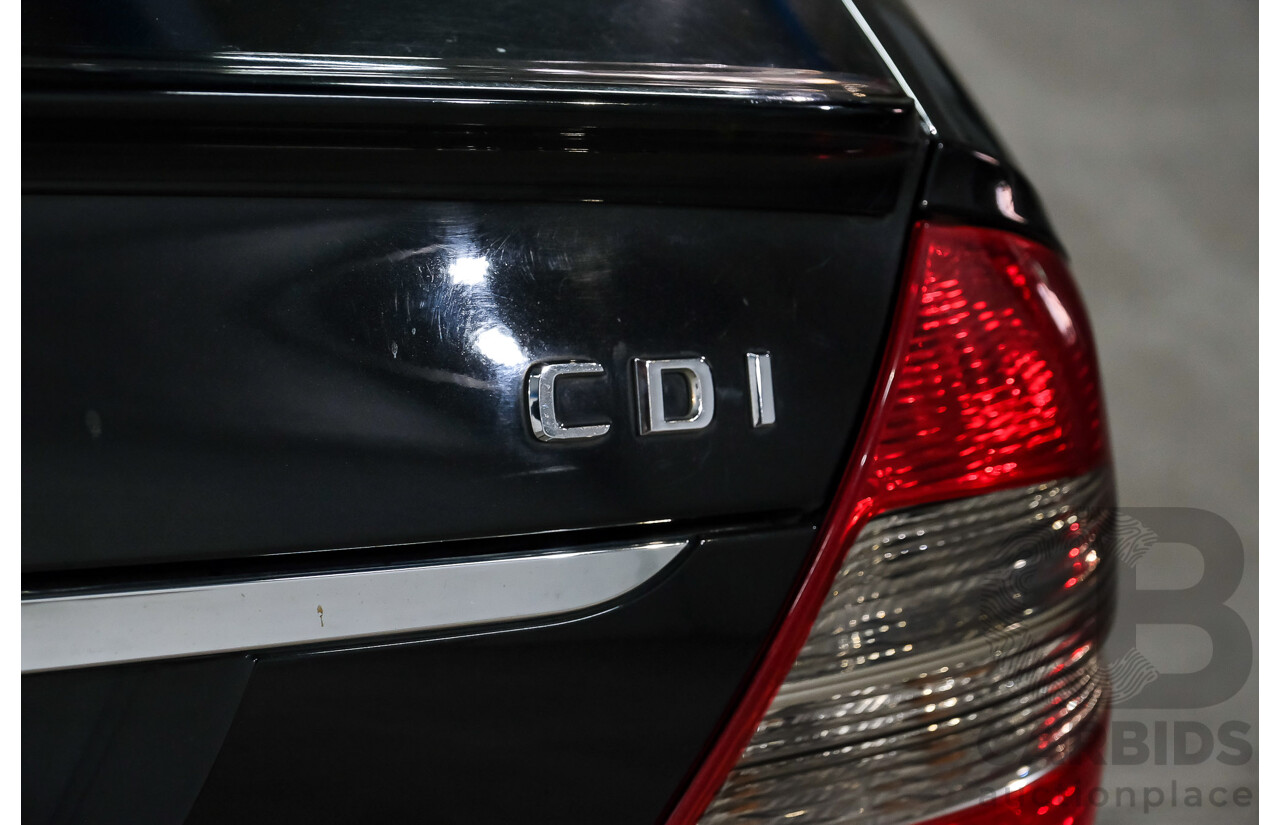 09/2008 Mercedes-Benz E280 CDI Avantgarde MY07 Upgrade 4D Sedan Black Turbo Diesel 3.0L