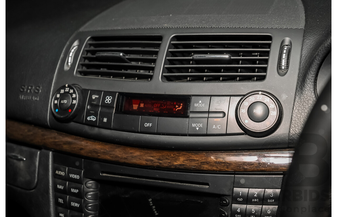 09/2008 Mercedes-Benz E280 CDI Avantgarde MY07 Upgrade 4D Sedan Black Turbo Diesel 3.0L