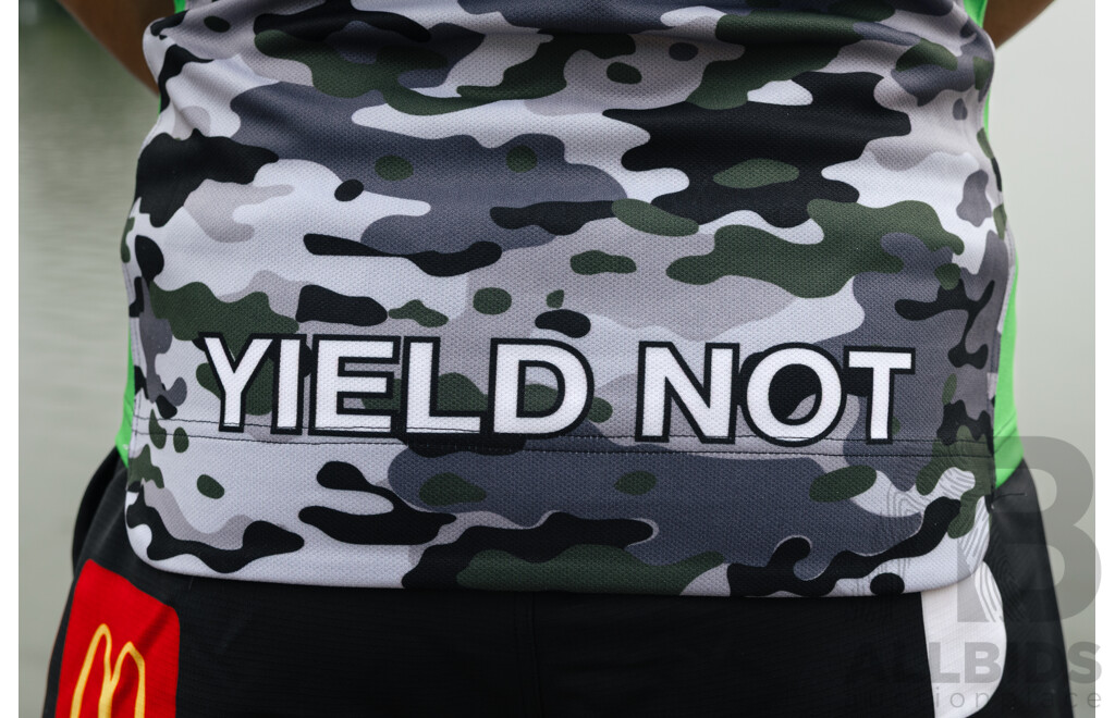 19. Savelio Tamale - Match Worn and Signed Canberra Raiders 2026 ANZAC Round Jersey - Round 8 v Tigers - Proceeds towards the Raiders Foundation for HMAS Harman Charities of Choice