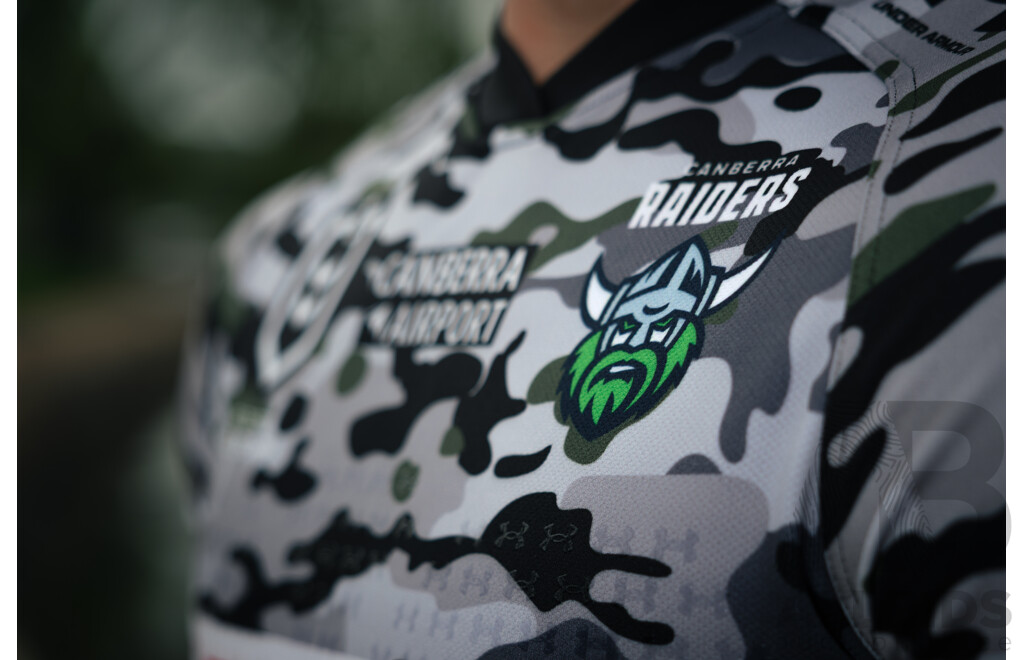1. Kaeo Weekes - Match Worn and Signed Canberra Raiders 2026 ANZAC Round Jersey - Round 8 v Tigers - Proceeds towards the Raiders Foundation for HMAS Harman Charities of Choice