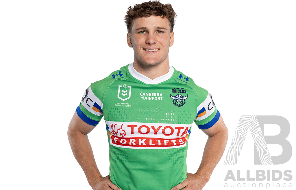 20. Owen Pattie - Match Worn and Signed Canberra Raiders 2026 ANZAC Round Jersey - Round 8 v Tigers - Proceeds towards the Raiders Foundation for HMAS Harman Charities of Choice