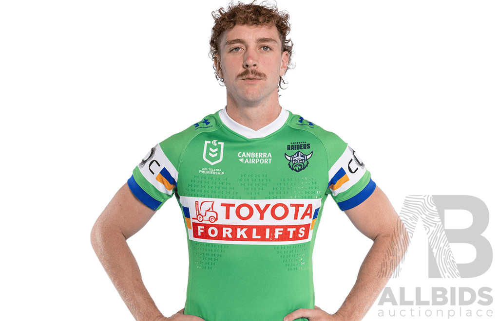 5. Jed Stuart - Match Worn and Signed Canberra Raiders 2026 ANZAC Round Jersey - Round 8 v Tigers - Proceeds towards the Raiders Foundation for HMAS Harman Charities of Choice