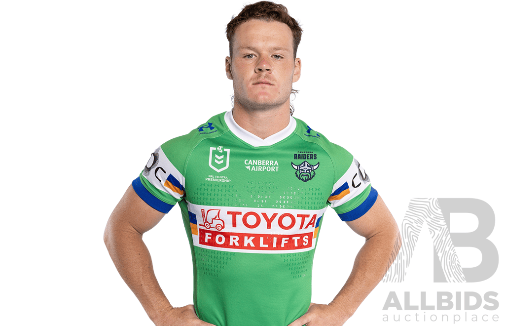 6. Ethan Strange - Match Worn and Signed Canberra Raiders 2026 ANZAC Round Jersey - Round 8 v Tigers - Proceeds towards the Raiders Foundation for HMAS Harman Charities of Choice