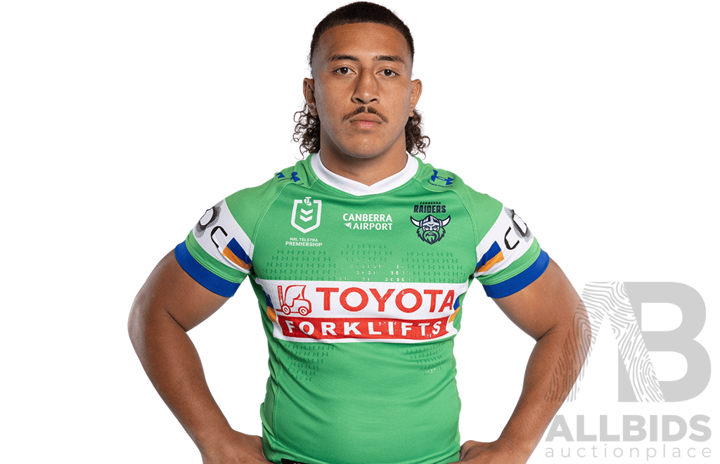 8. Ata Mariota - Match Worn and Signed Canberra Raiders 2026 ANZAC Round Jersey - Round 8 v Tigers - Proceeds towards the Raiders Foundation for HMAS Harman Charities of Choice