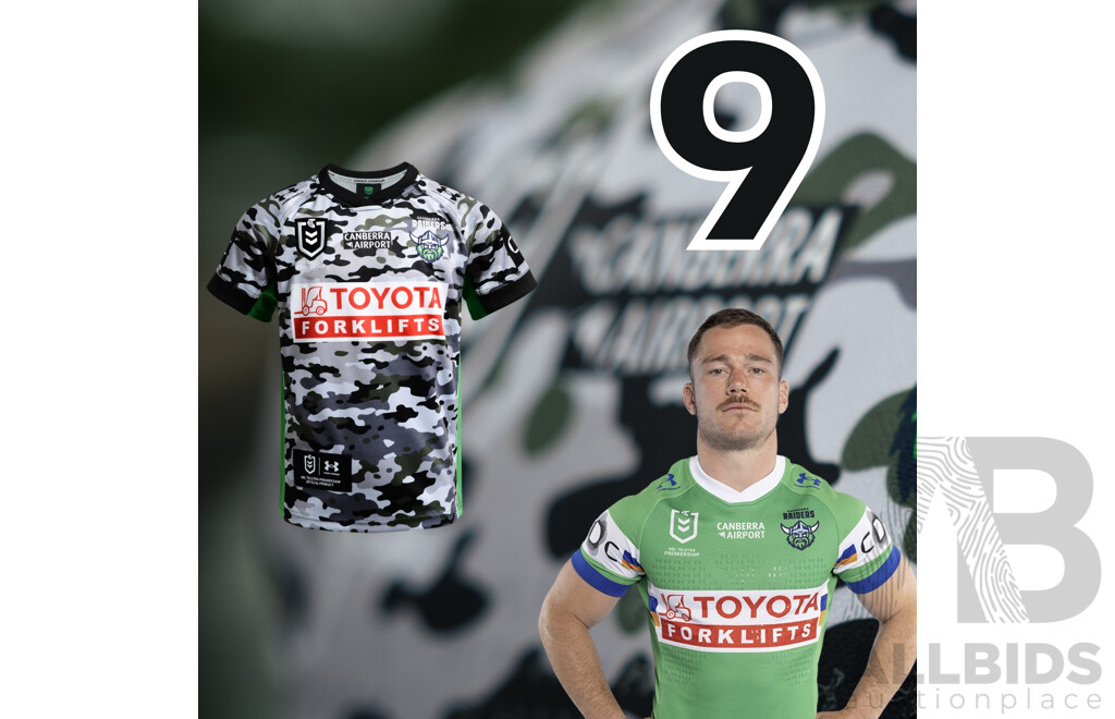 9. Tom Starling - Match Worn and Signed Canberra Raiders 2026 ANZAC Round Jersey - Round 8 v Tigers - Proceeds towards the Raiders Foundation for HMAS Harman Charities of Choice