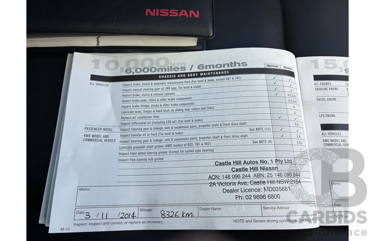 03/2014 Nissan Dualis +2 Ti-L (4x2) J10 Series 3 4d Wagon Grey 2.0L 7 Seats