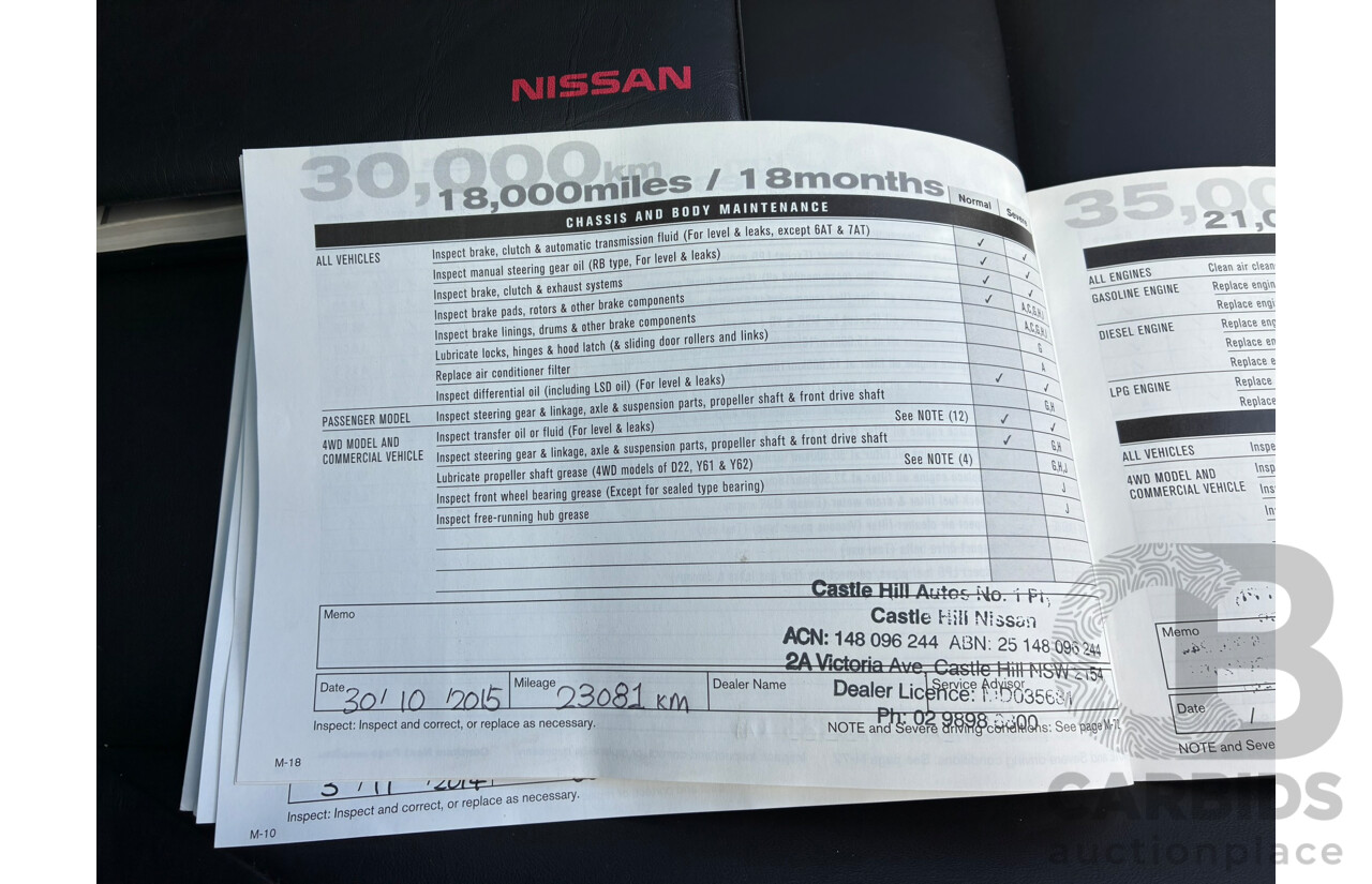 03/2014 Nissan Dualis +2 Ti-L (4x2) J10 Series 3 4d Wagon Grey 2.0L 7 Seats