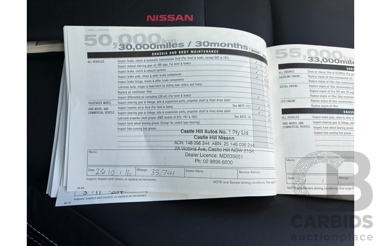 03/2014 Nissan Dualis +2 Ti-L (4x2) J10 Series 3 4d Wagon Grey 2.0L 7 Seats