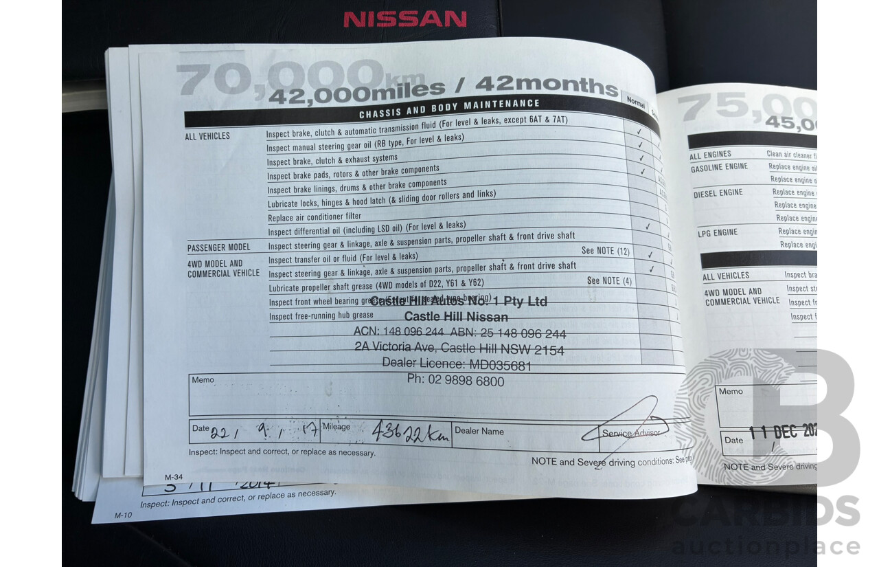 03/2014 Nissan Dualis +2 Ti-L (4x2) J10 Series 3 4d Wagon Grey 2.0L 7 Seats