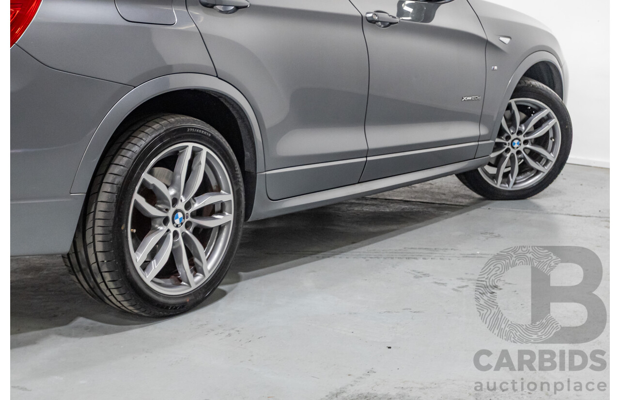2/2015 BMW X3 xDrive20d M-Sport Pack (AWD) F25 LCI MY15 4d Wagon Space Grey Metallic Turbo Diesel 2.0L