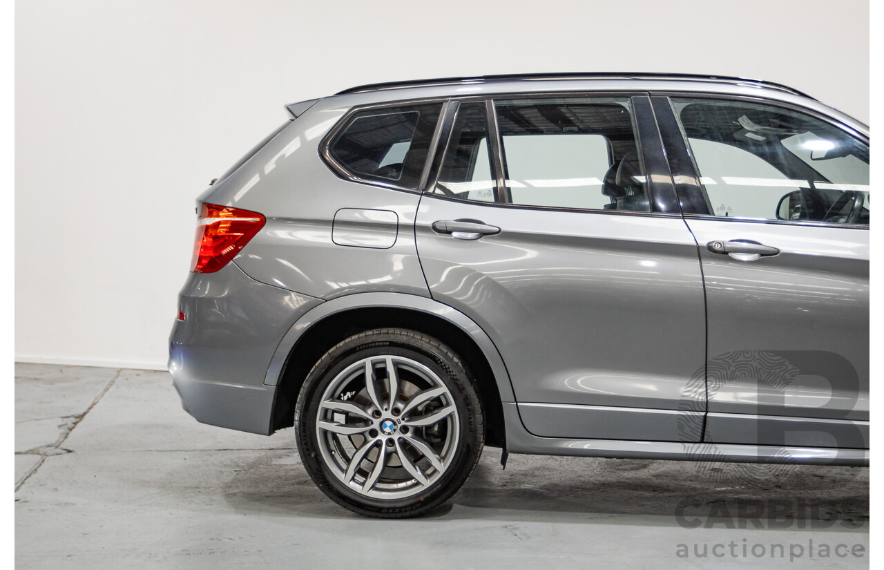 2/2015 BMW X3 xDrive20d M-Sport Pack (AWD) F25 LCI MY15 4d Wagon Space Grey Metallic Turbo Diesel 2.0L