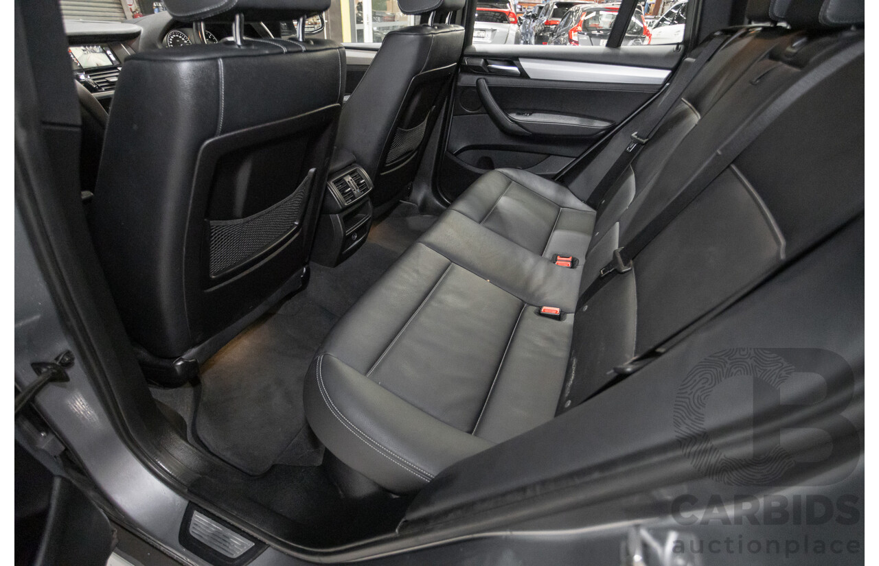 2/2015 BMW X3 xDrive20d M-Sport Pack (AWD) F25 LCI MY15 4d Wagon Space Grey Metallic Turbo Diesel 2.0L