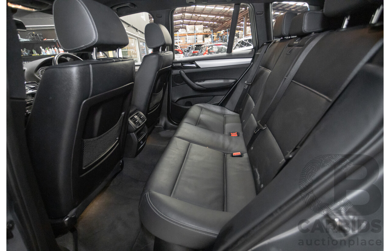 2/2015 BMW X3 xDrive20d M-Sport Pack (AWD) F25 LCI MY15 4d Wagon Space Grey Metallic Turbo Diesel 2.0L