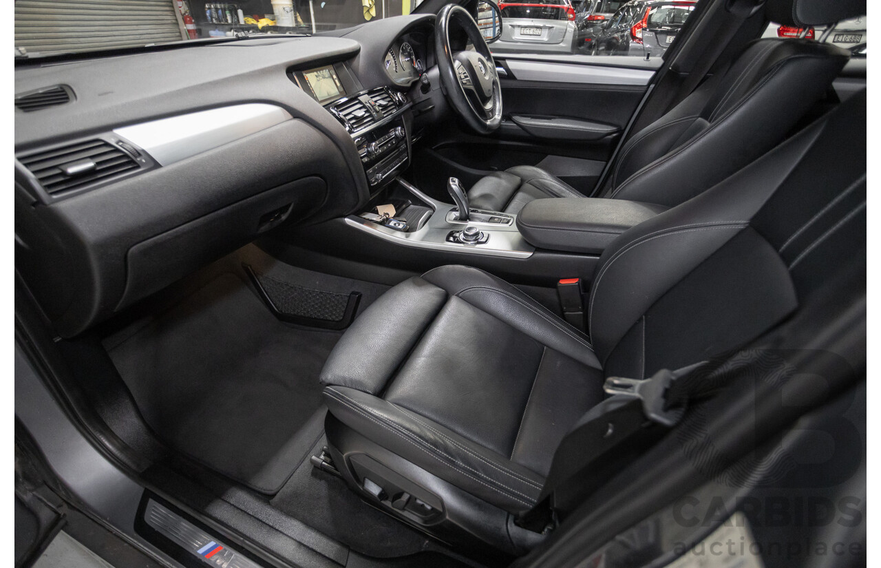 2/2015 BMW X3 xDrive20d M-Sport Pack (AWD) F25 LCI MY15 4d Wagon Space Grey Metallic Turbo Diesel 2.0L
