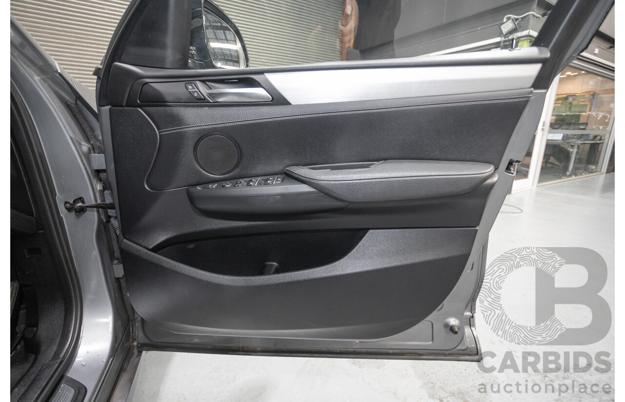 2/2015 BMW X3 xDrive20d M-Sport Pack (AWD) F25 LCI MY15 4d Wagon Space Grey Metallic Turbo Diesel 2.0L