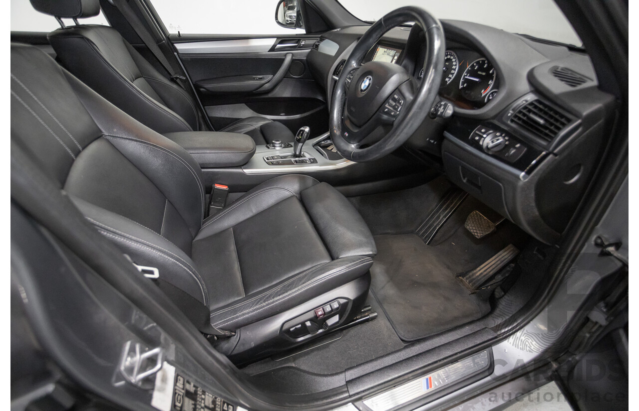 2/2015 BMW X3 xDrive20d M-Sport Pack (AWD) F25 LCI MY15 4d Wagon Space Grey Metallic Turbo Diesel 2.0L