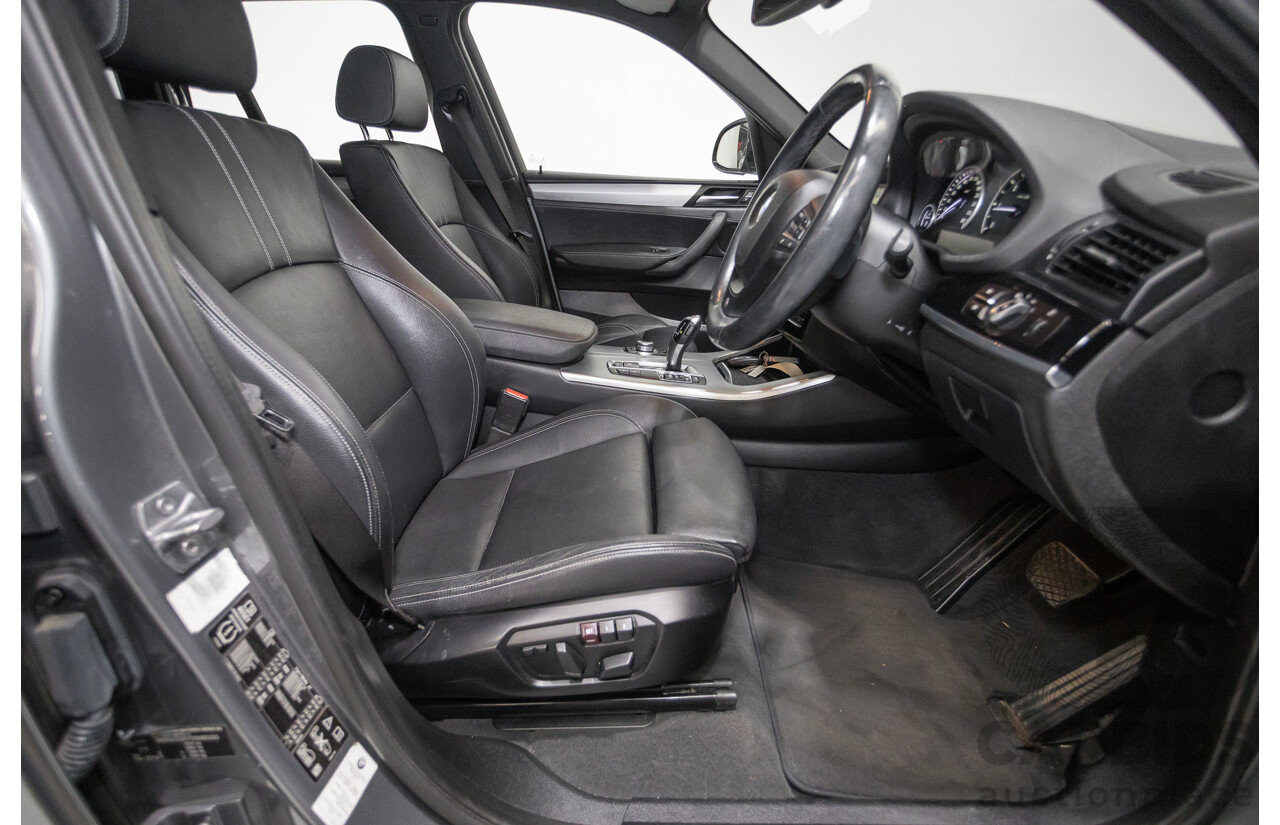 2/2015 BMW X3 xDrive20d M-Sport Pack (AWD) F25 LCI MY15 4d Wagon Space Grey Metallic Turbo Diesel 2.0L