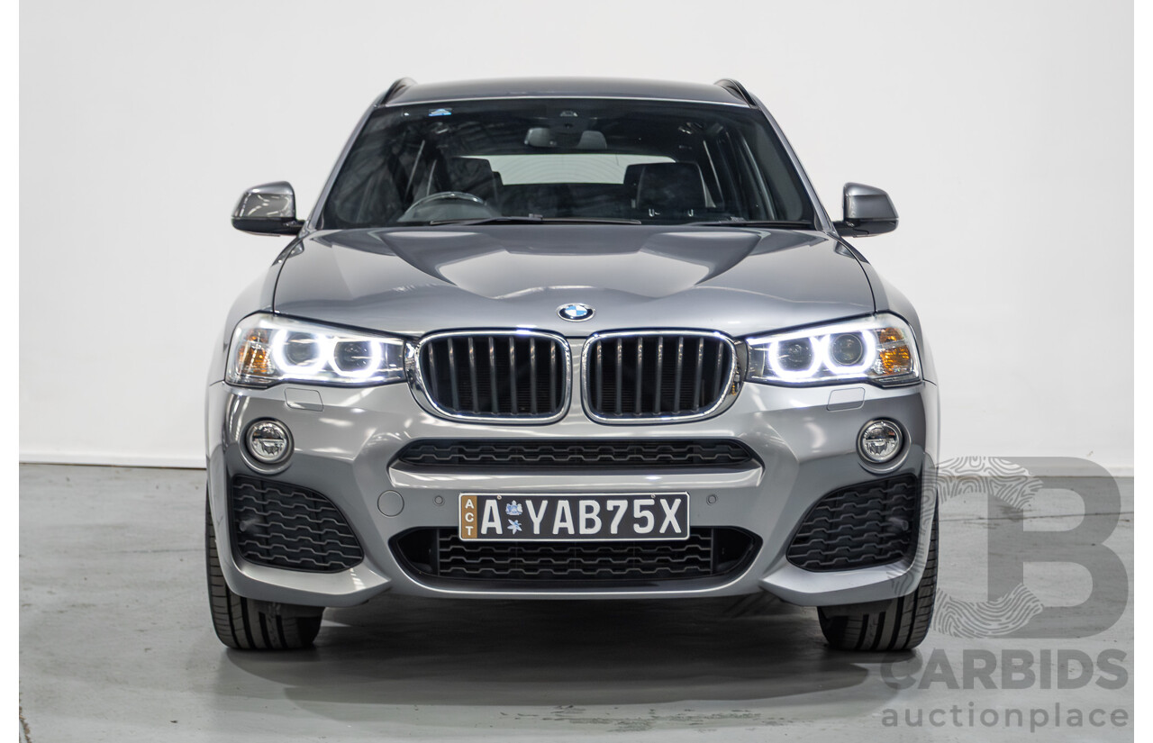 2/2015 BMW X3 xDrive20d M-Sport Pack (AWD) F25 LCI MY15 4d Wagon Space Grey Metallic Turbo Diesel 2.0L