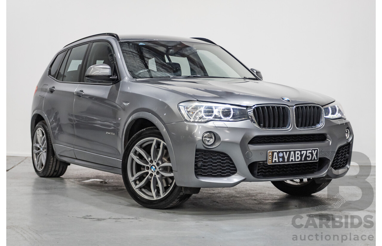 2/2015 BMW X3 xDrive20d M-Sport Pack (AWD) F25 LCI MY15 4d Wagon Space Grey Metallic Turbo Diesel 2.0L