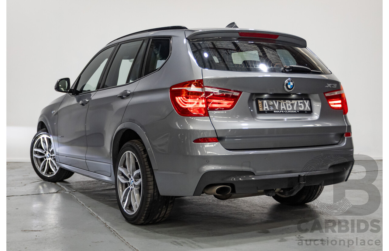 2/2015 BMW X3 xDrive20d M-Sport Pack (AWD) F25 LCI MY15 4d Wagon Space Grey Metallic Turbo Diesel 2.0L