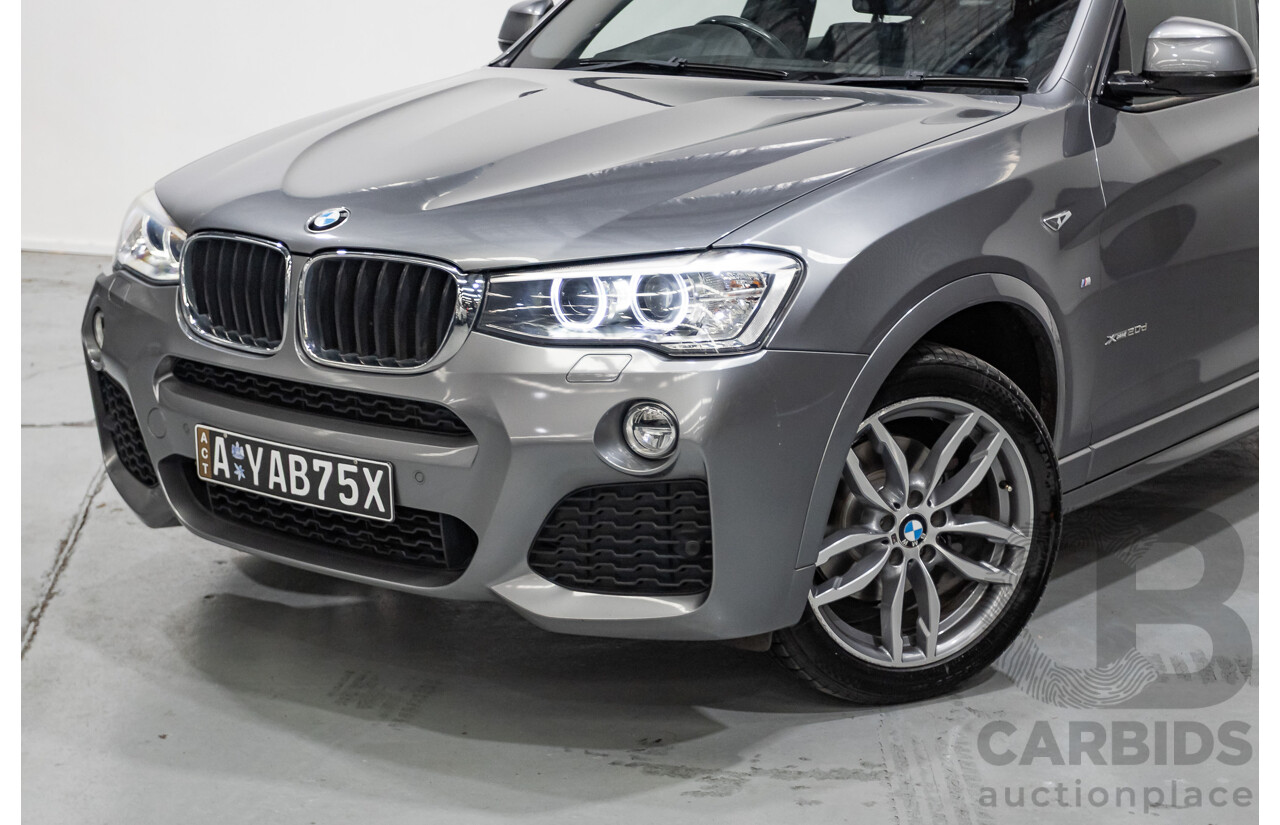 2/2015 BMW X3 xDrive20d M-Sport Pack (AWD) F25 LCI MY15 4d Wagon Space Grey Metallic Turbo Diesel 2.0L