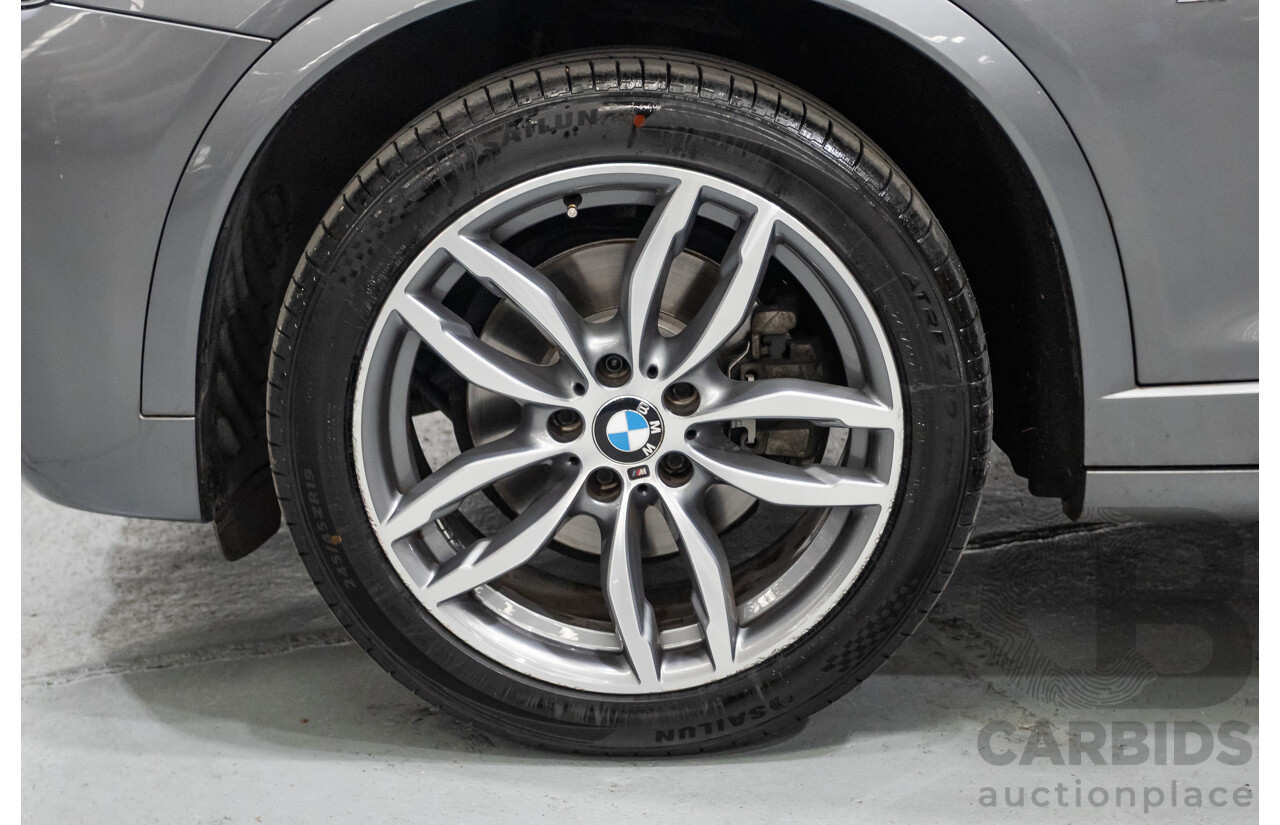 2/2015 BMW X3 xDrive20d M-Sport Pack (AWD) F25 LCI MY15 4d Wagon Space Grey Metallic Turbo Diesel 2.0L