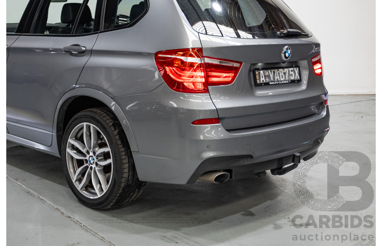 2/2015 BMW X3 xDrive20d M-Sport Pack (AWD) F25 LCI MY15 4d Wagon Space Grey Metallic Turbo Diesel 2.0L
