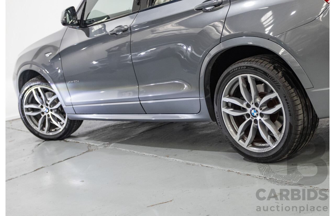 2/2015 BMW X3 xDrive20d M-Sport Pack (AWD) F25 LCI MY15 4d Wagon Space Grey Metallic Turbo Diesel 2.0L