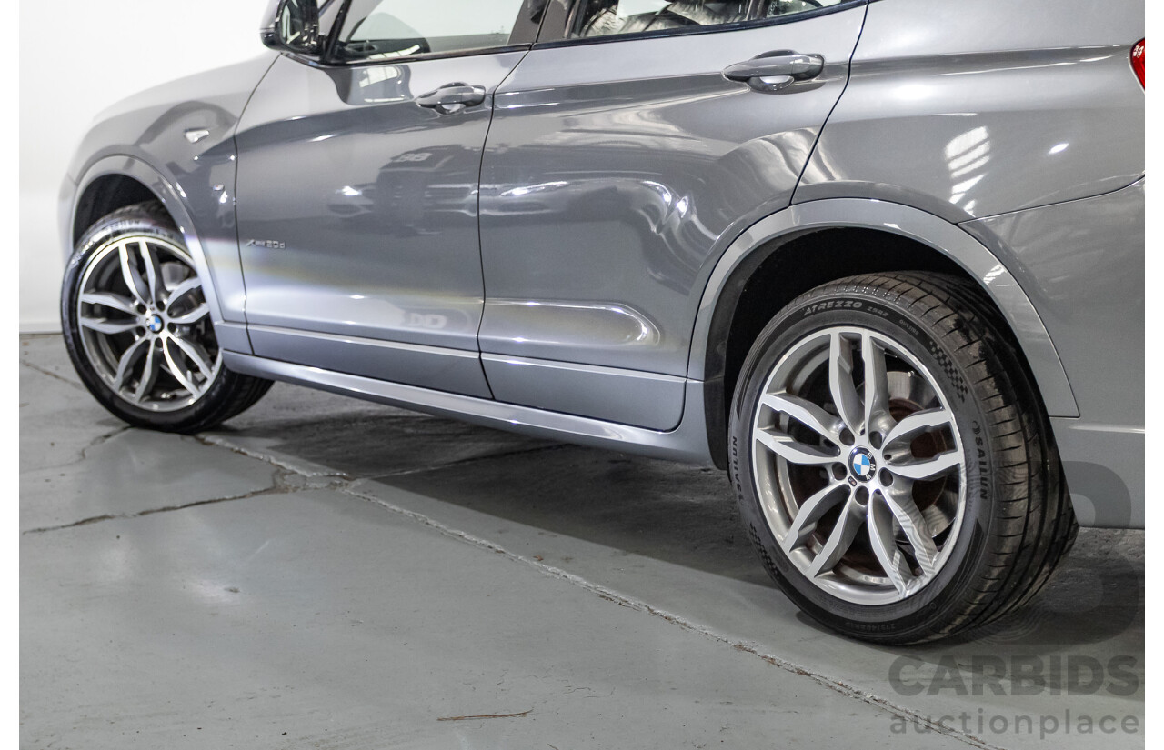 2/2015 BMW X3 xDrive20d M-Sport Pack (AWD) F25 LCI MY15 4d Wagon Space Grey Metallic Turbo Diesel 2.0L