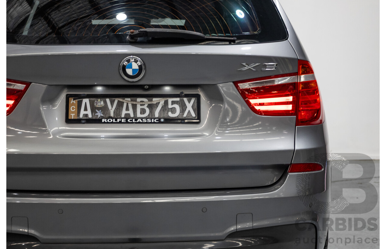 2/2015 BMW X3 xDrive20d M-Sport Pack (AWD) F25 LCI MY15 4d Wagon Space Grey Metallic Turbo Diesel 2.0L
