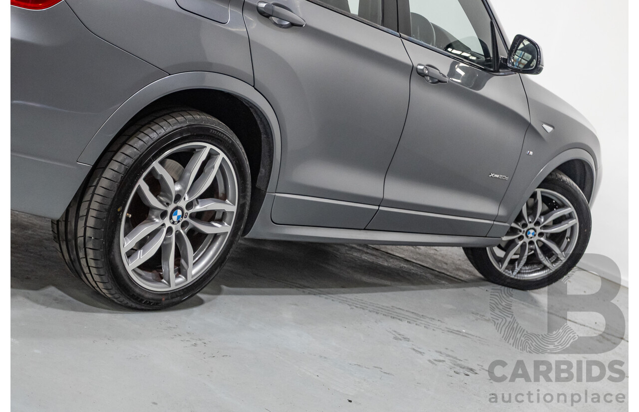 2/2015 BMW X3 xDrive20d M-Sport Pack (AWD) F25 LCI MY15 4d Wagon Space Grey Metallic Turbo Diesel 2.0L