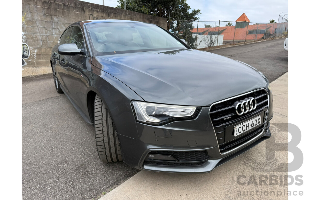 10/2012 Audi A5 SPORTBACK 3.0 TDI QUATTRO (AWD) 8T MY12 5D Hatchback Daytona Gray Pearlescent Turbo Diesel 3.0L