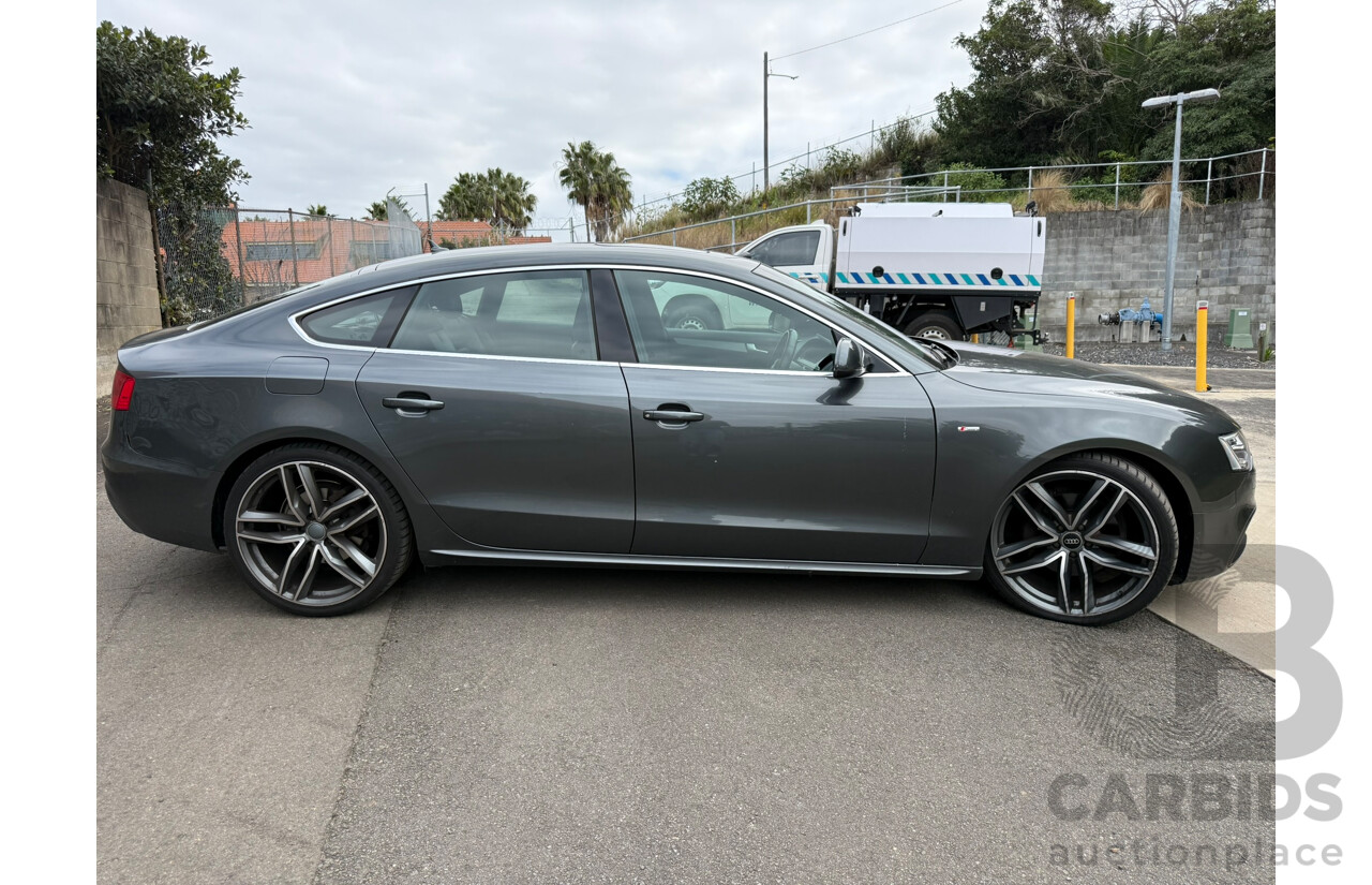 10/2012 Audi A5 SPORTBACK 3.0 TDI QUATTRO (AWD) 8T MY12 5D Hatchback Daytona Gray Pearlescent Turbo Diesel 3.0L