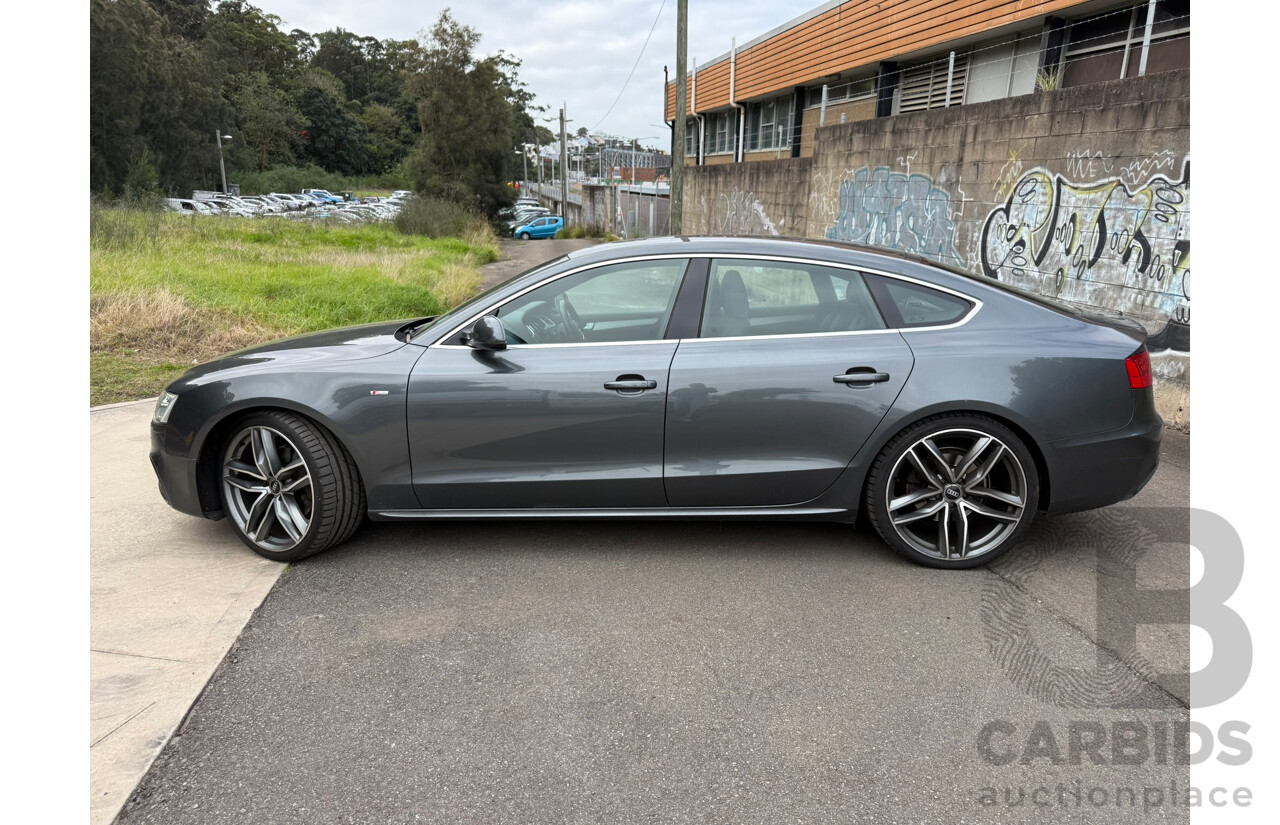 10/2012 Audi A5 SPORTBACK 3.0 TDI QUATTRO (AWD) 8T MY12 5D Hatchback Daytona Gray Pearlescent Turbo Diesel 3.0L