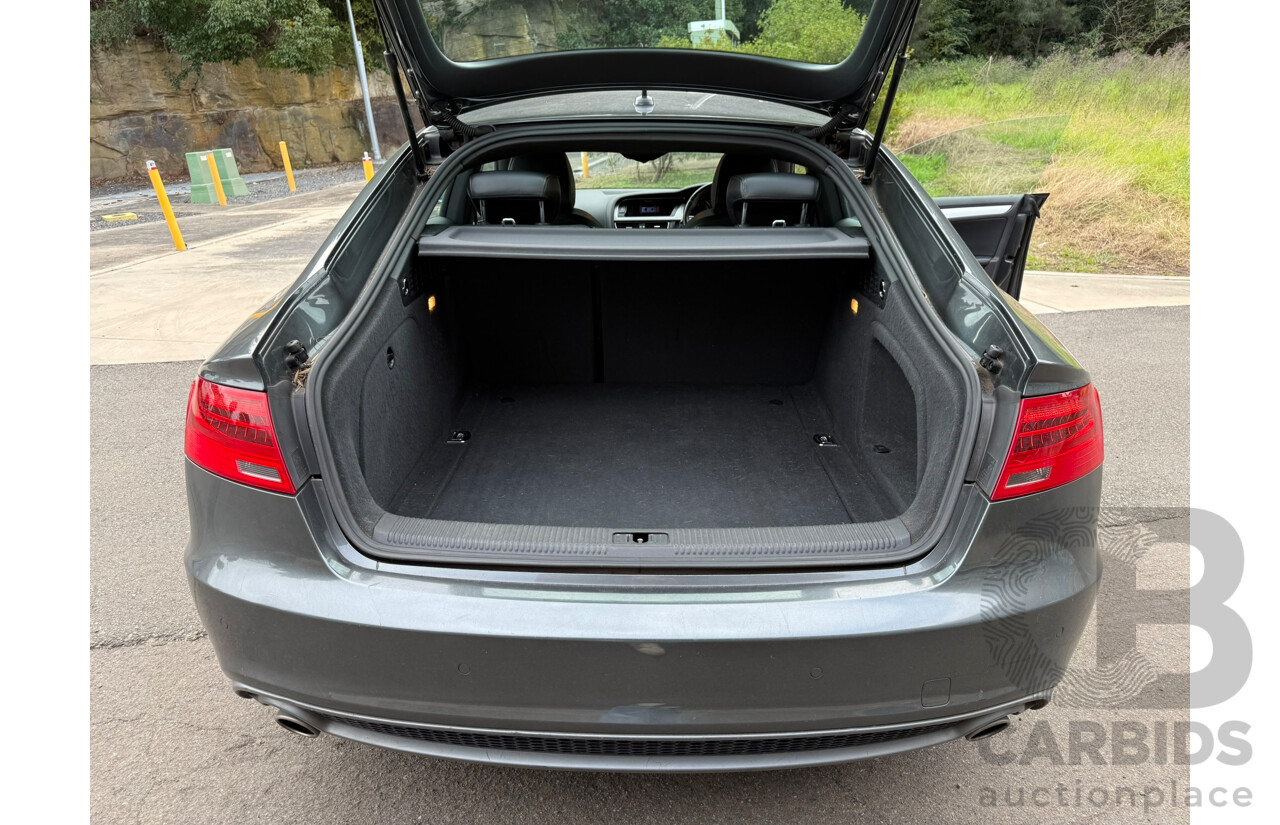 10/2012 Audi A5 SPORTBACK 3.0 TDI QUATTRO (AWD) 8T MY12 5D Hatchback Daytona Gray Pearlescent Turbo Diesel 3.0L