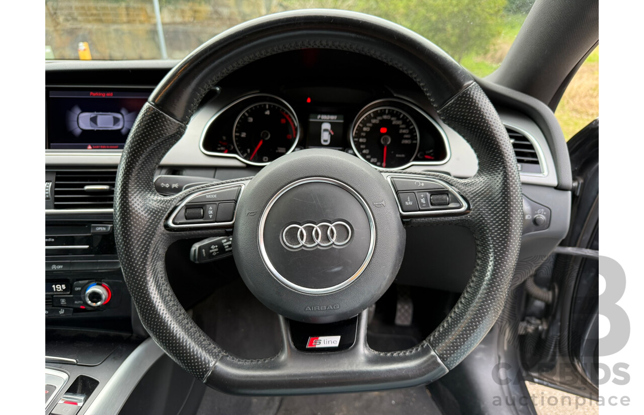 10/2012 Audi A5 SPORTBACK 3.0 TDI QUATTRO (AWD) 8T MY12 5D Hatchback Daytona Gray Pearlescent Turbo Diesel 3.0L