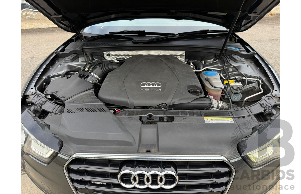 10/2012 Audi A5 SPORTBACK 3.0 TDI QUATTRO (AWD) 8T MY12 5D Hatchback Daytona Gray Pearlescent Turbo Diesel 3.0L