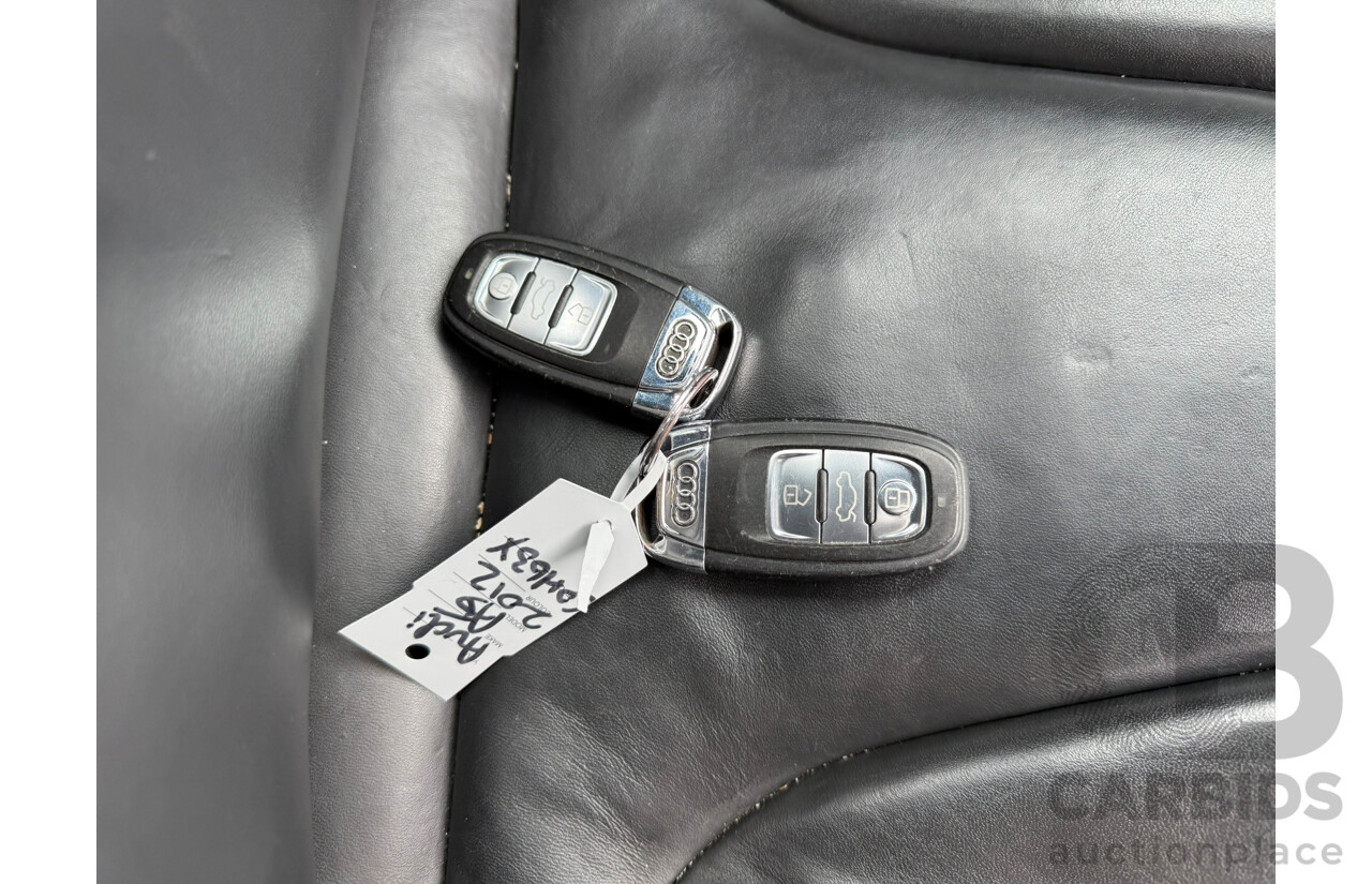 10/2012 Audi A5 SPORTBACK 3.0 TDI QUATTRO (AWD) 8T MY12 5D Hatchback Daytona Gray Pearlescent Turbo Diesel 3.0L