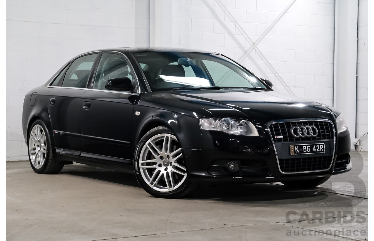 03/2008 Audi A4 2.0 TFSI Quattro Avant (AWD) B7 MY06 Upgrade 4d Sedan Black 2.0L